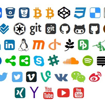 Font Awesome Icon With Brand Color Variables